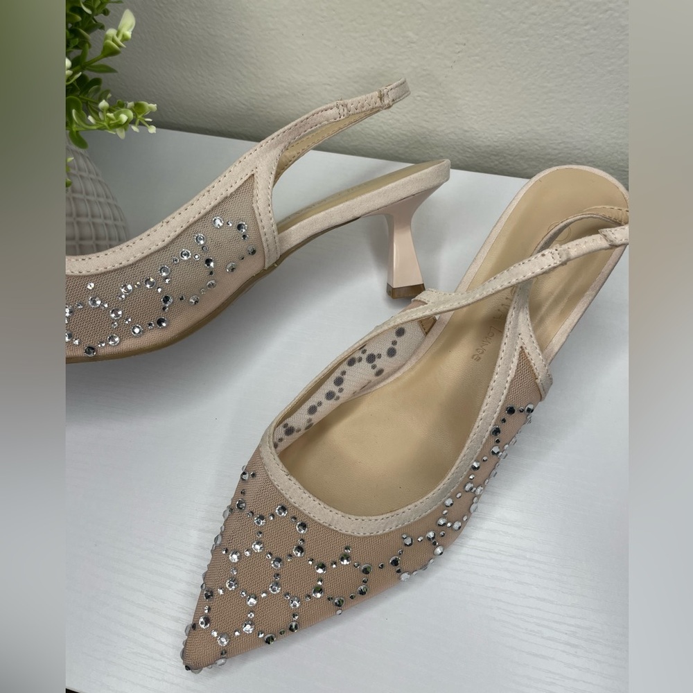 Wild Diva Lounge Rhinestone Mesh Heels โ Size 8 (2โ Heel) - Picture 4 of 6